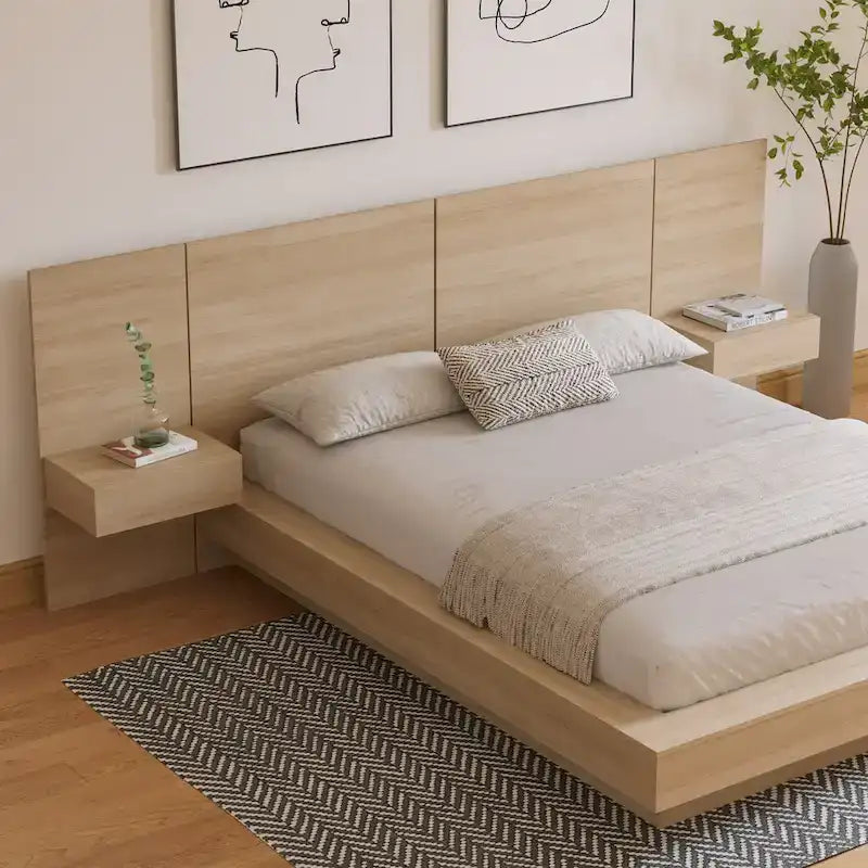 Napa 4-Piece Bedroom Set with Floating Nightstand 5