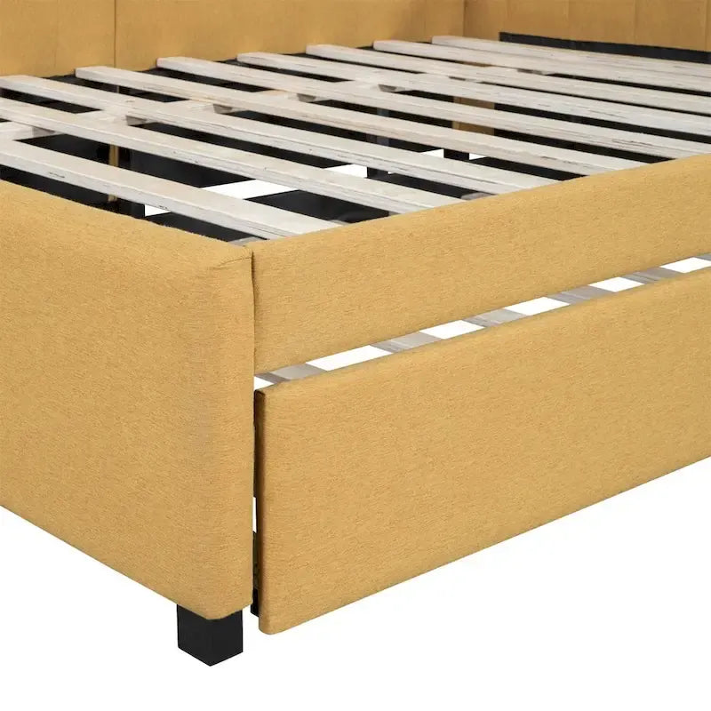 Merax Upholstered Full-Size Daybed with Trundle Feature 22