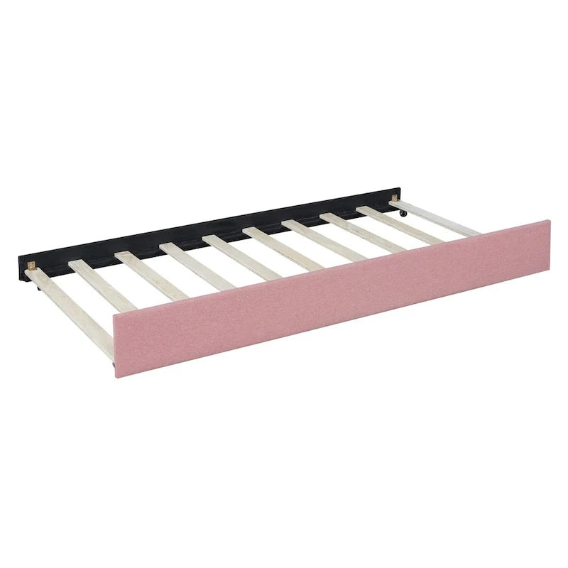 Merax Upholstered Full-Size Daybed with Trundle Feature 31