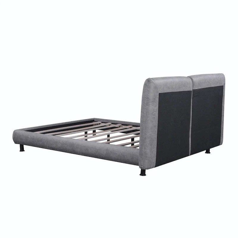 Queen-Sized Polyester Platform Bed Featuring Dual Oversized Headrests 8