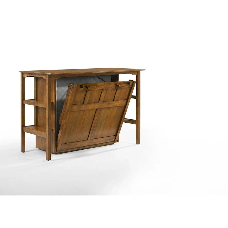 Murphy Desk Bed with Built In Shelves USB Charging and Foldable Design 7