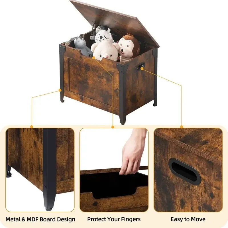 Angle Iron Storage Stool with Box Design 5