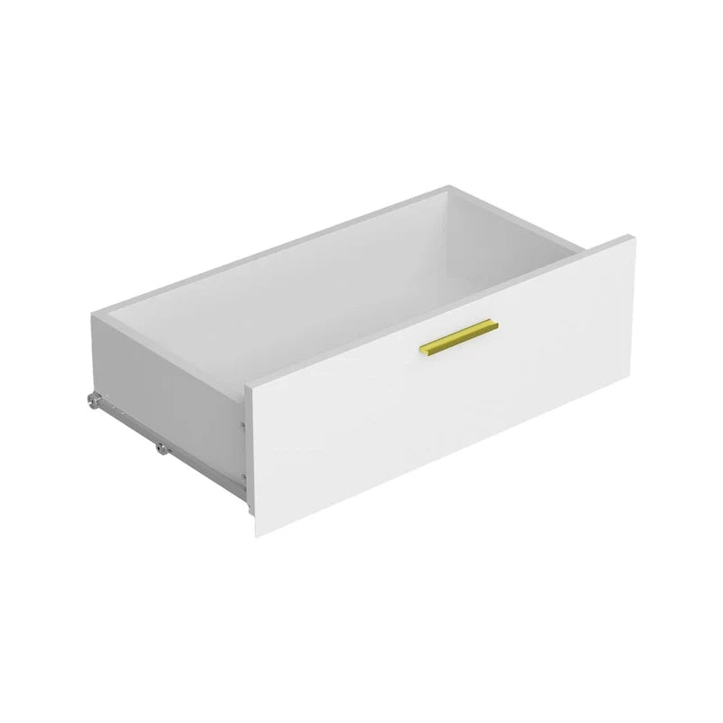 Elegant 6-Drawer Double Dresser with Gold Accents for Stylish Bedroom Storage 14