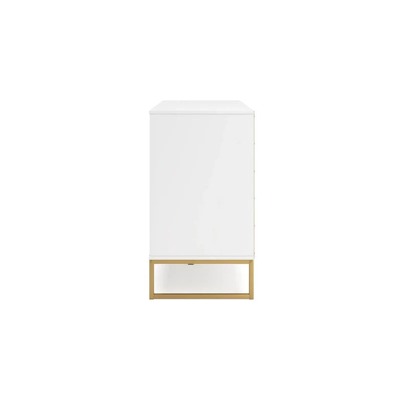 Signature Design by Ashley Socalle White and Gold Dresser 1