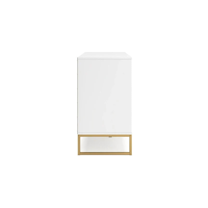 Signature Design by Ashley Socalle White and Gold Dresser 2