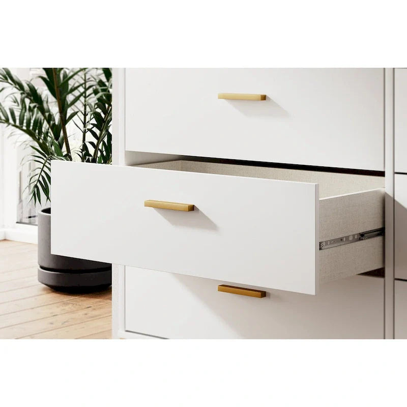 Signature Design by Ashley Socalle White and Gold Dresser 4