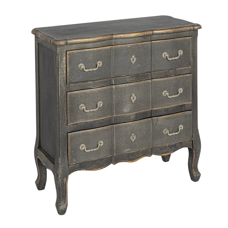 Rustic 3-Drawer Dresser with Distressed Finish 23