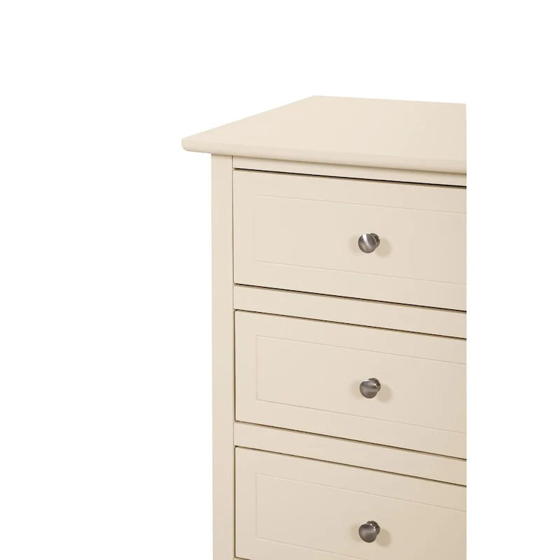 Sturdy Nightstand with Real Wood Veneers and Dove-Tailed Drawers 3
