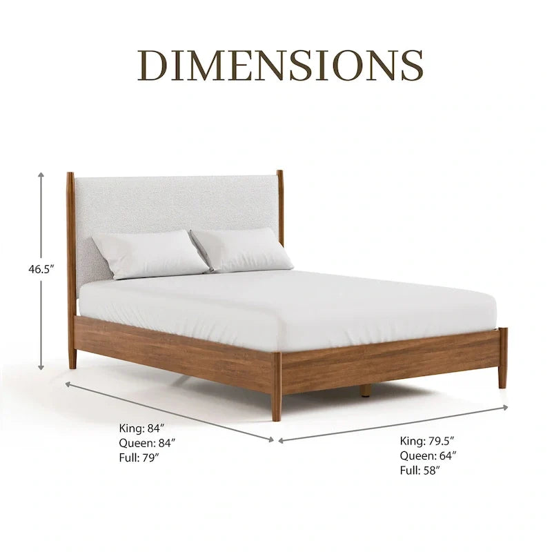 Beau Midcentury 5-Piece Queen Bedroom Set in Walnut by Furniture of America 15