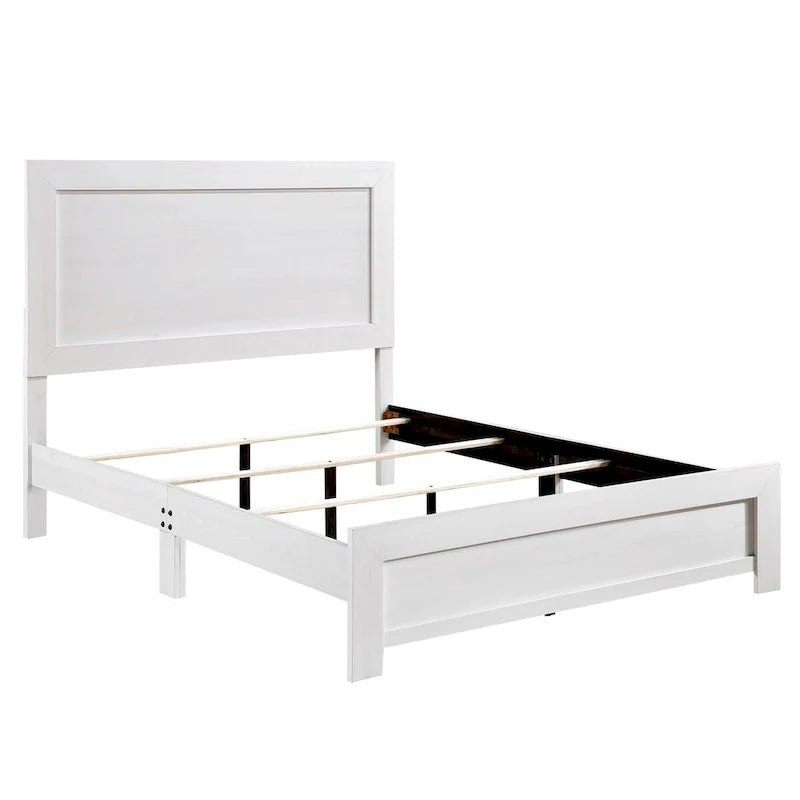 Rustic Farmhouse California King Bed by Eby - White Wood Veneer Finish 3