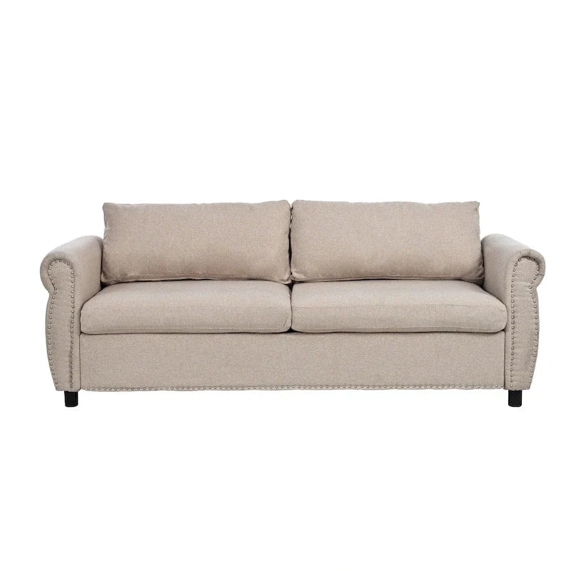 80.7-Inch 2-in-1 Sofa Bed with Spacious Mattress 3