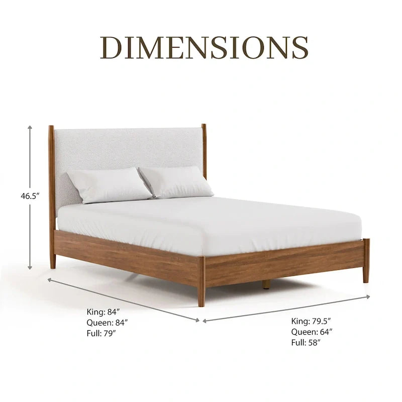 Beau Midcentury 6-Piece Walnut Queen Bedroom Set by Furniture of America 17