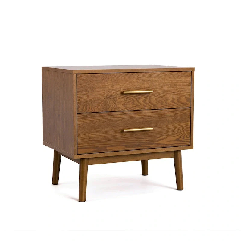 Beau Midcentury 6-Piece Walnut Queen Bedroom Set by Furniture of America 21