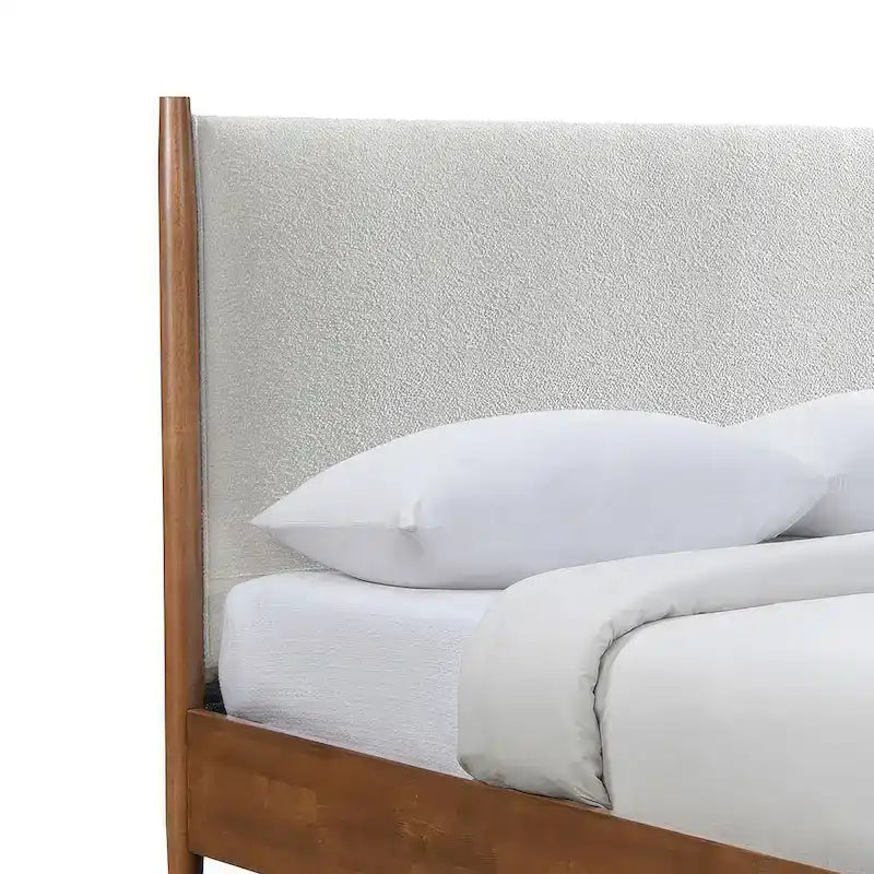 Beau Midcentury 6-Piece Walnut Queen Bedroom Set by Furniture of America 24