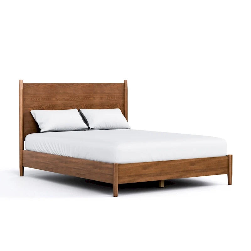 Beau Midcentury 6-Piece Walnut Queen Bedroom Set by Furniture of America 29