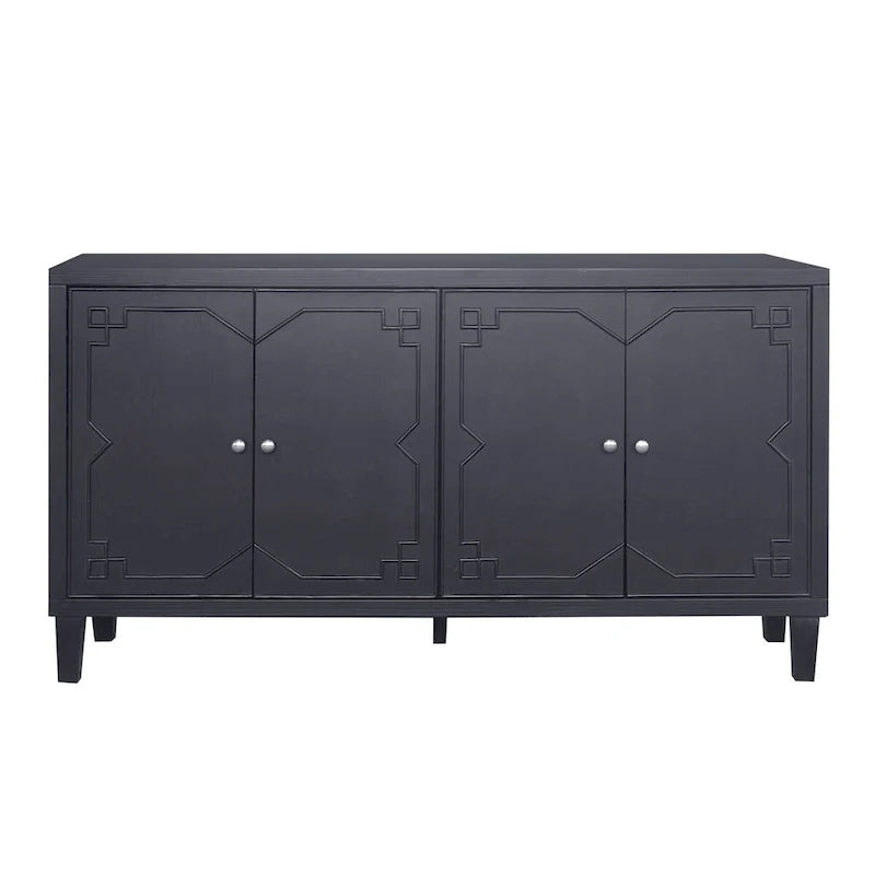 4-Door Wooden Accent Cabinet - Sideboard Buffet Server 6