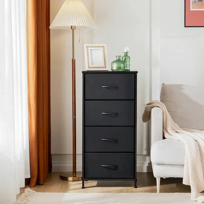 4-Drawer Fabric Dresser for Bedroom - Tall Storage Organizer for Clothing, Closet, Kids' Room, and Cabinet 6