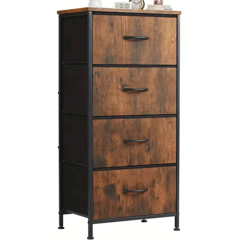 4-Drawer Fabric Dresser for Bedroom - Tall Storage Organizer for Clothing, Closet, Kids' Room, and Cabinet 14