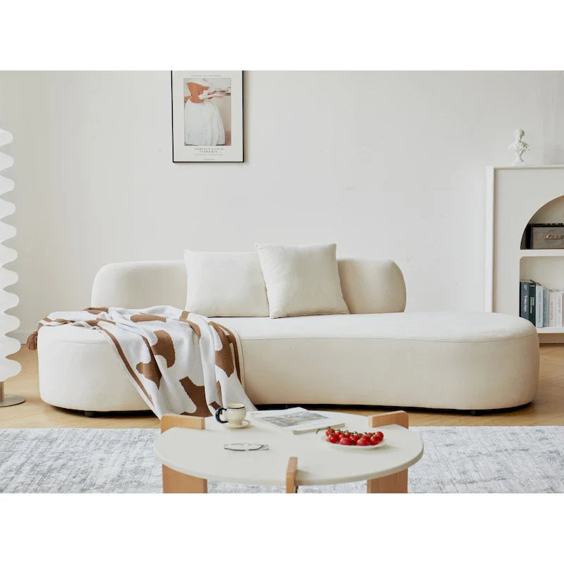 90.2-Inch Curved Velvet Half Moon Sofa for Living Room 40