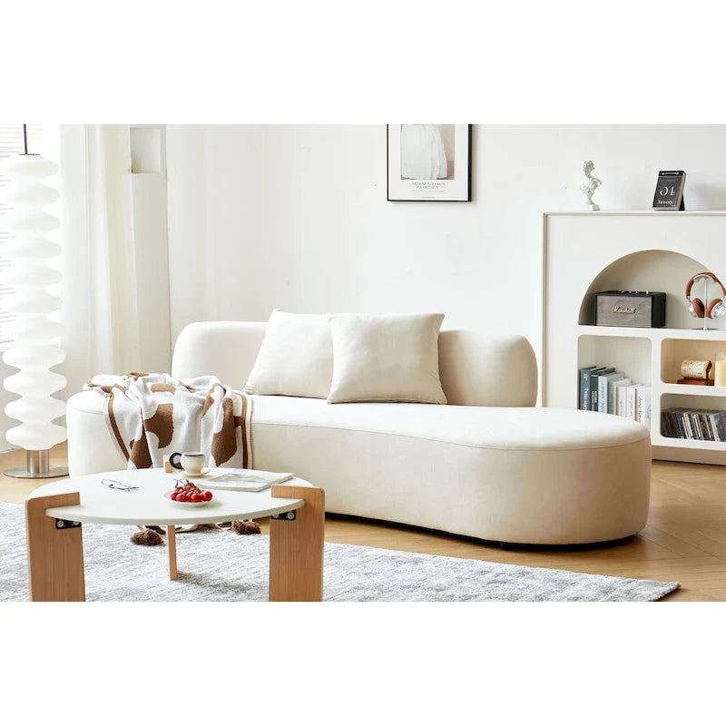 90.2-Inch Curved Velvet Half Moon Sofa for Living Room 35