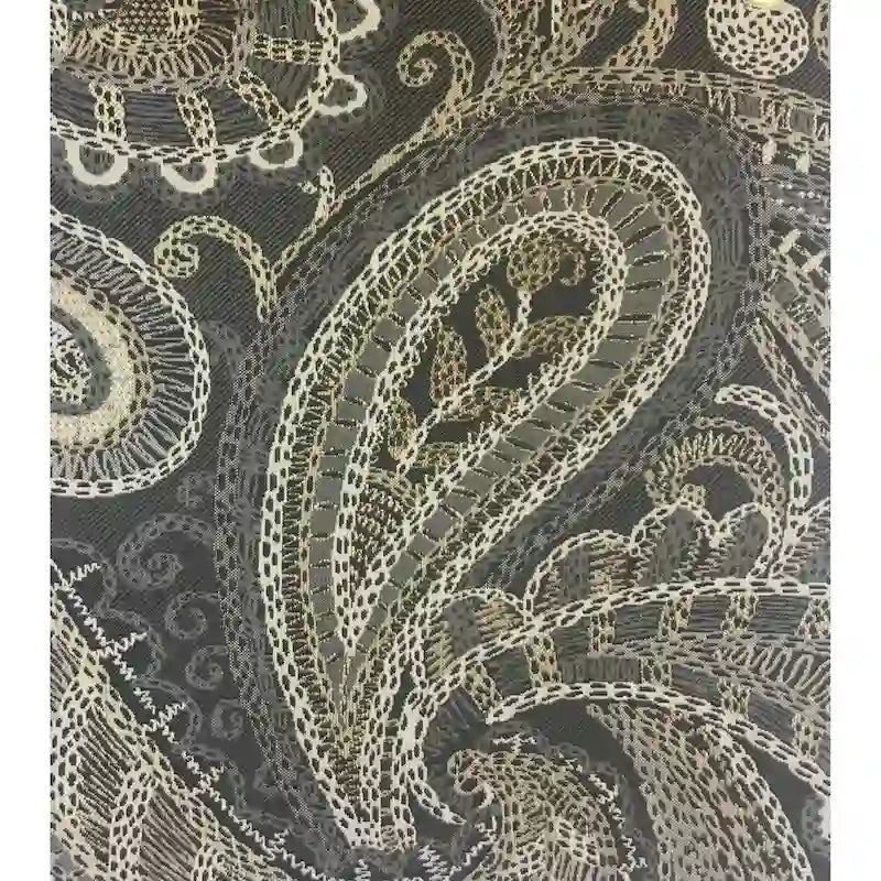 Capernicus Beige Paisley Pattern Accent Chair 5