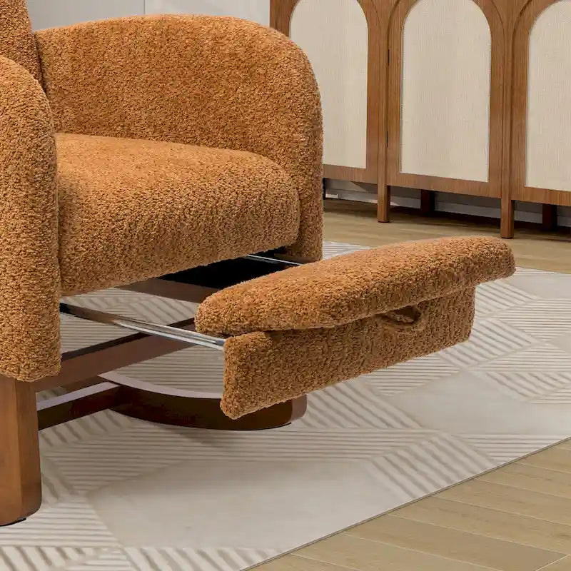 Ergonomic High Back Rocking Chair with Adjustable Footrest 24