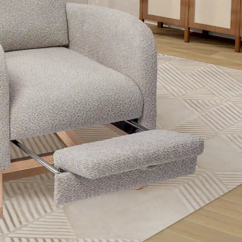 Ergonomic High Back Rocking Chair with Adjustable Footrest 28
