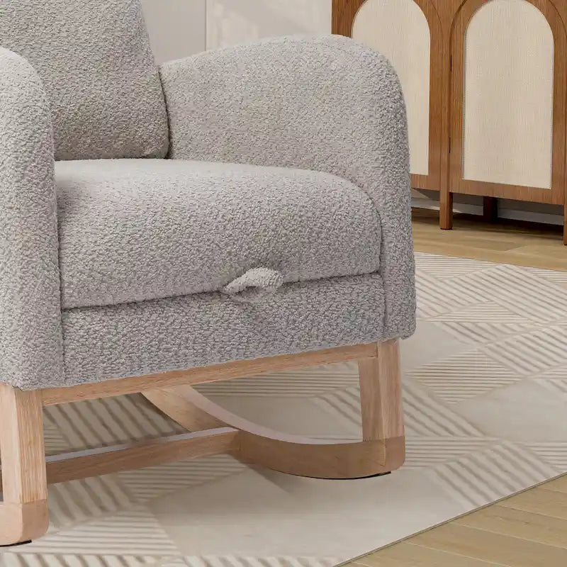 Ergonomic High Back Rocking Chair with Adjustable Footrest 31
