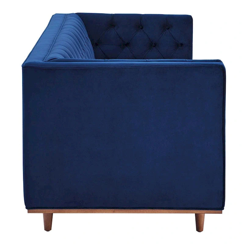 Performance Velvet Tufted Sofa by Elation 12