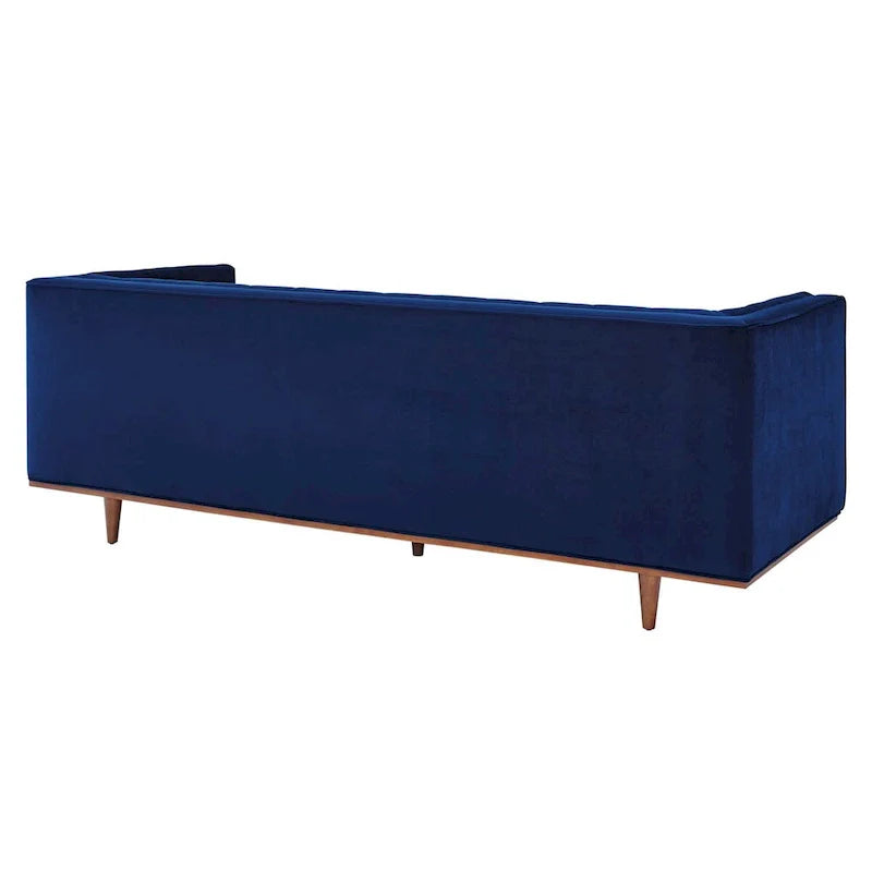 Performance Velvet Tufted Sofa by Elation 13