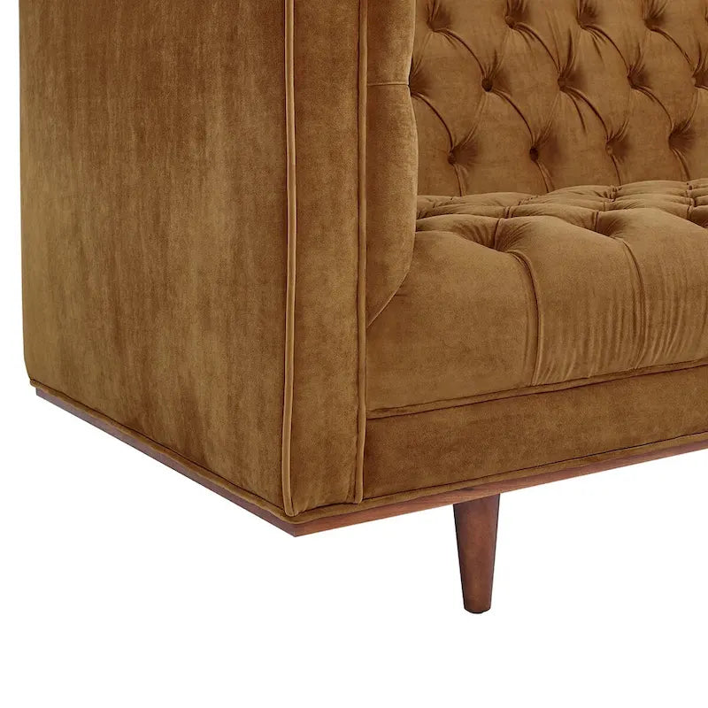 Performance Velvet Tufted Sofa by Elation 22