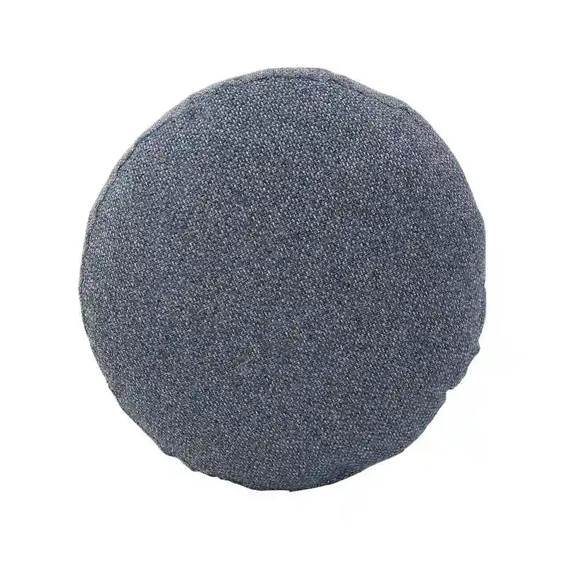 Allan Andrews Indigo Panama Round Foot Pouf 2