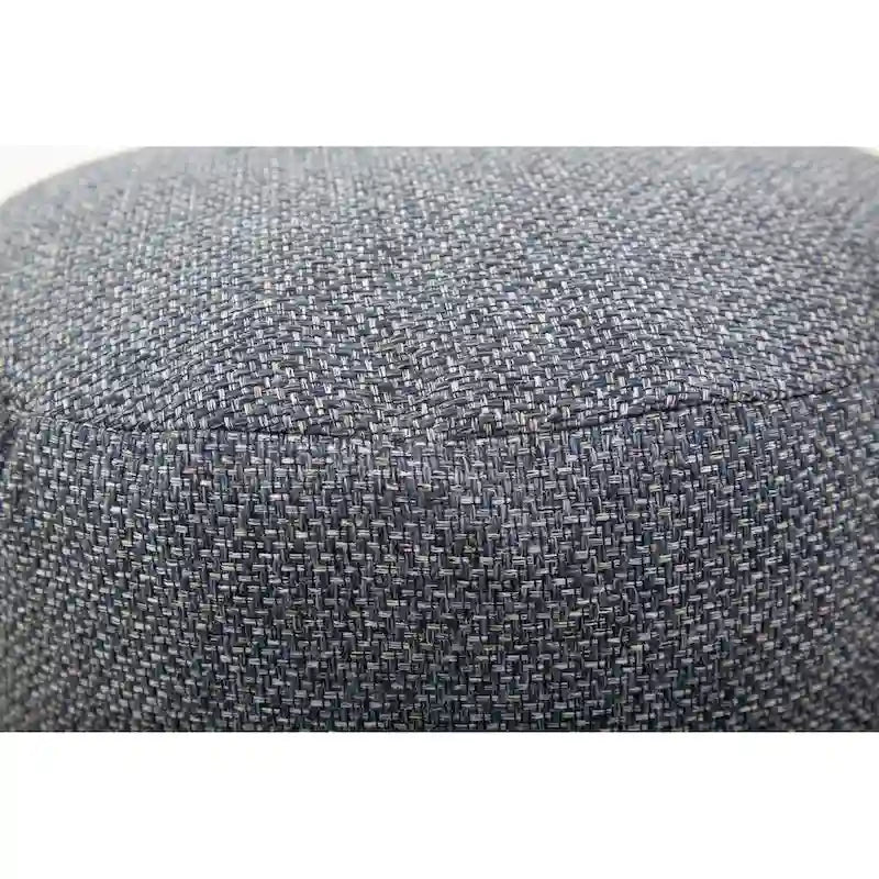 Allan Andrews Indigo Panama Round Foot Pouf 3