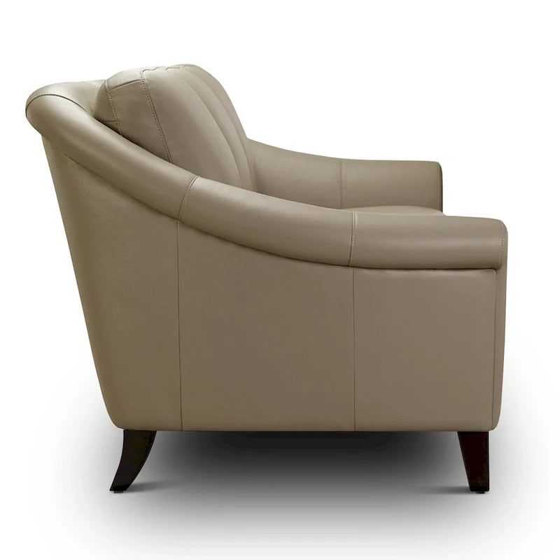 Sienna Authentic Leather Midcentury Modern Loveseat 3