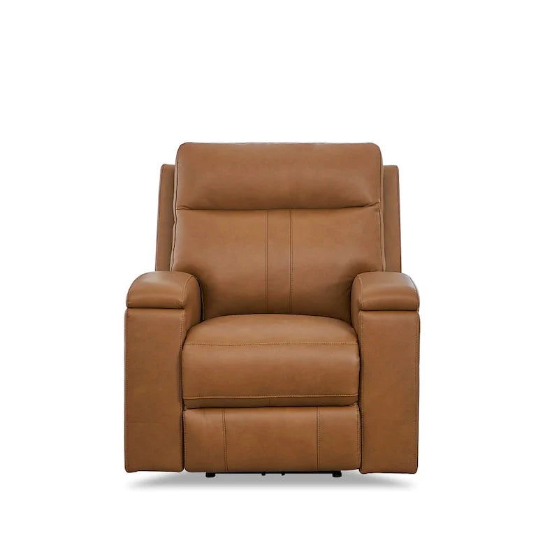 Hydeline Venice Zero Gravity Power Recliner with Adjustable Headrest and Cup Holder in Top Grain Leather 10