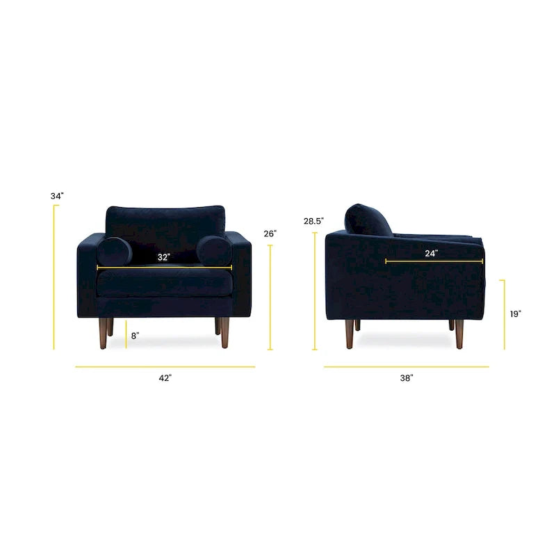 Poly & Bark Napa Upholstered Lounge Chair 18