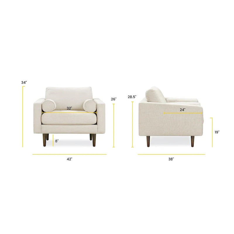 Poly & Bark Napa Upholstered Lounge Chair 26