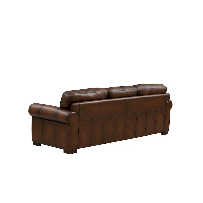 Hydeline Brookfield Premium Top Grain Leather Sofa and Chair Set 6