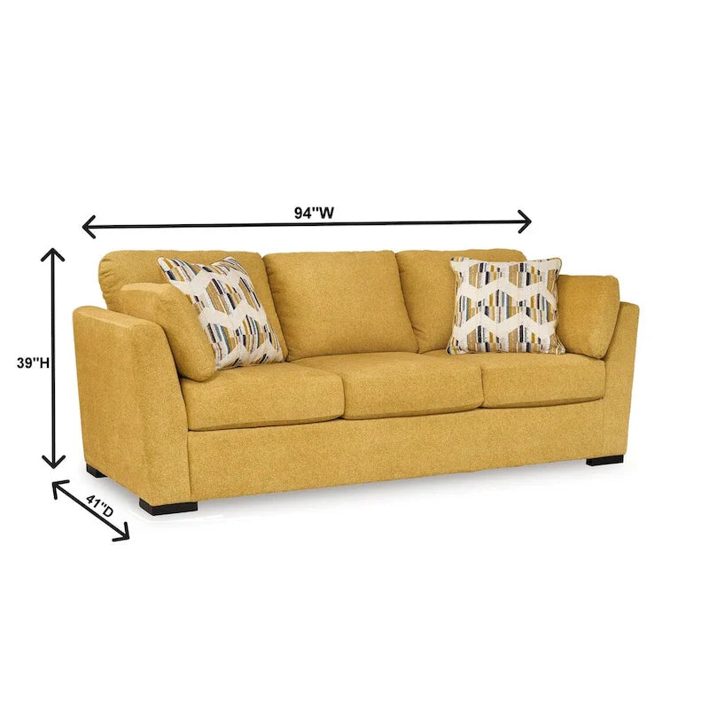 Roundhill Furniture Clareen 2-Piece Sofa and Loveseat Living Room Set 8