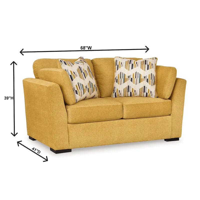 Roundhill Furniture Clareen 2-Piece Sofa and Loveseat Living Room Set 9