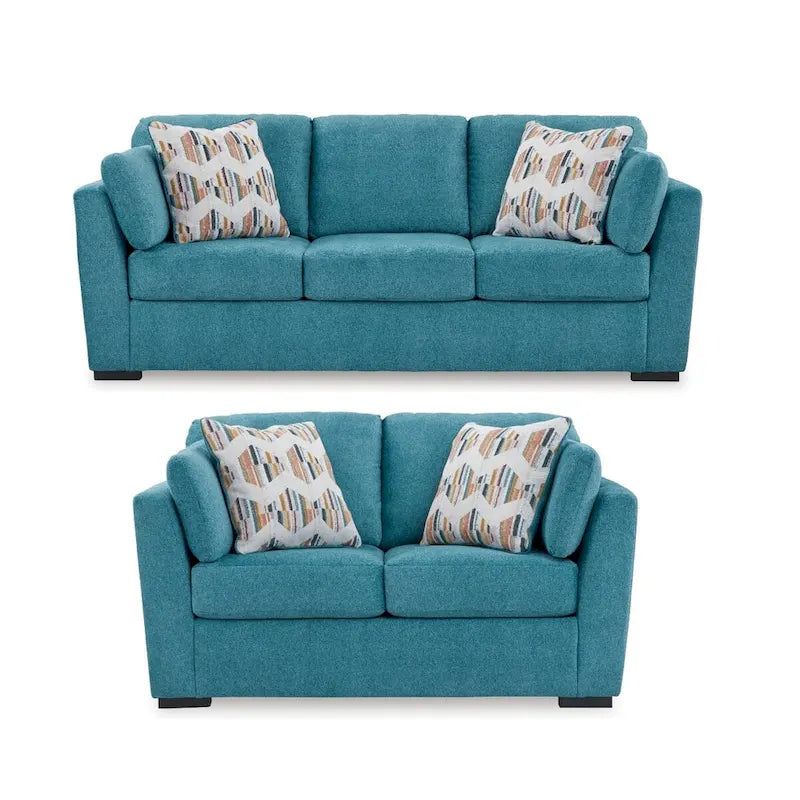 Roundhill Furniture Clareen 2-Piece Sofa and Loveseat Living Room Set 12