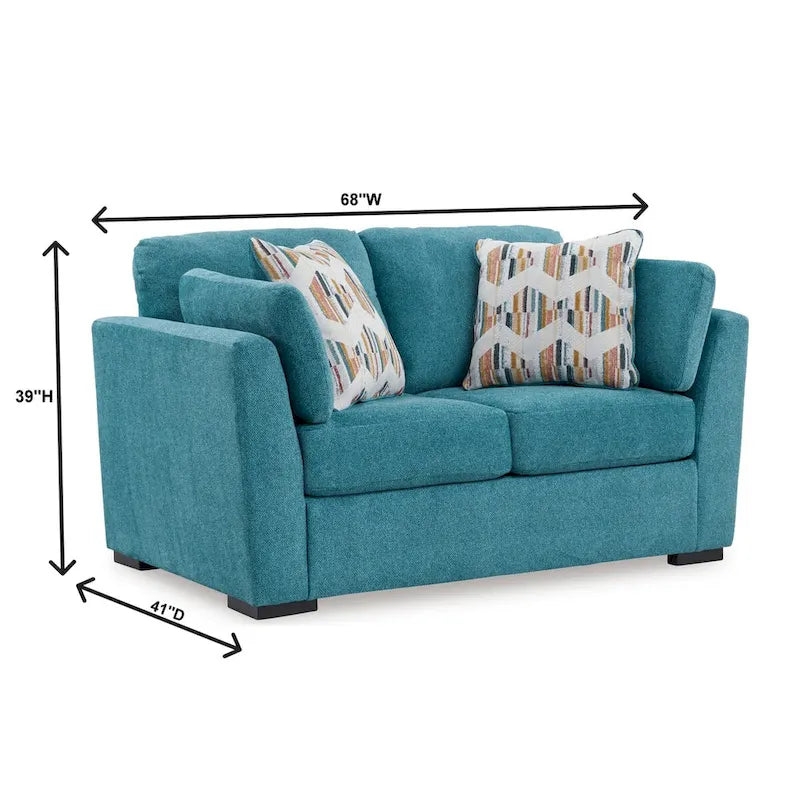 Roundhill Furniture Clareen 2-Piece Sofa and Loveseat Living Room Set 18
