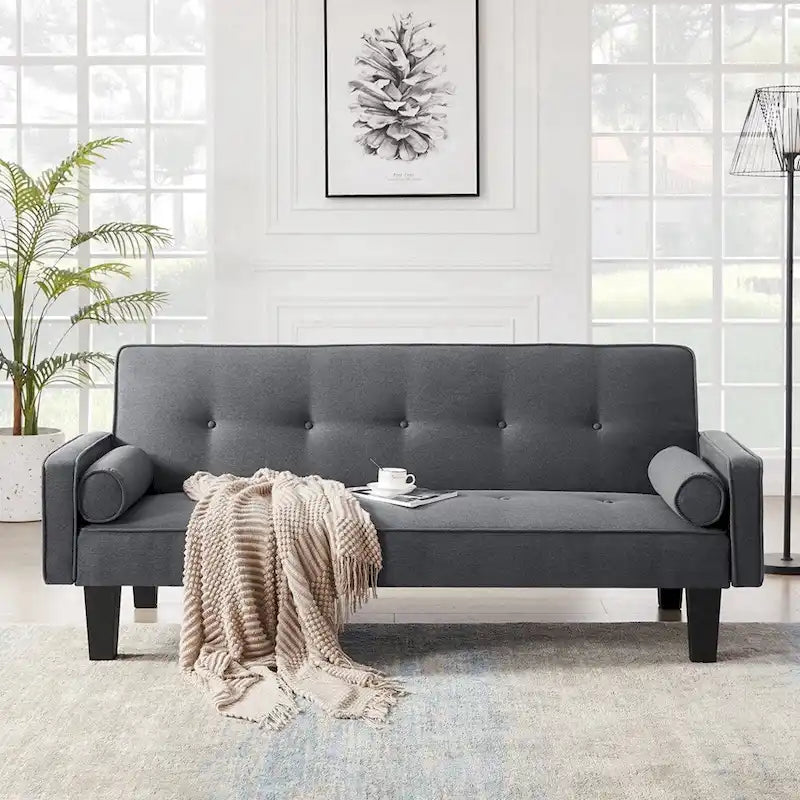 Convertible Sofa Bed for Living Room with Two Pillows Included 13
