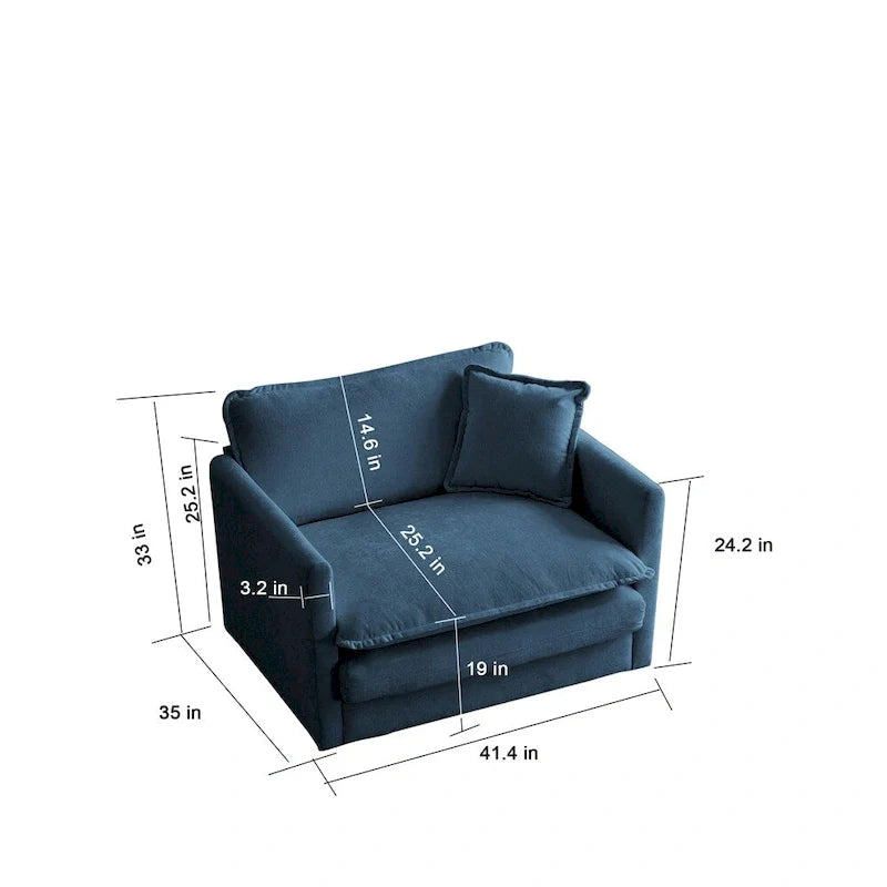 Modern 3-Piece Upholstered Sectional Sofa Set 4