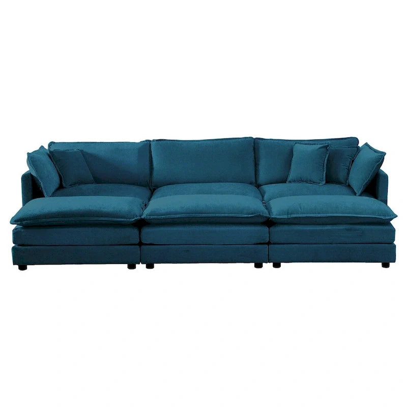 Modern 3-Piece Upholstered Sectional Sofa Set 5