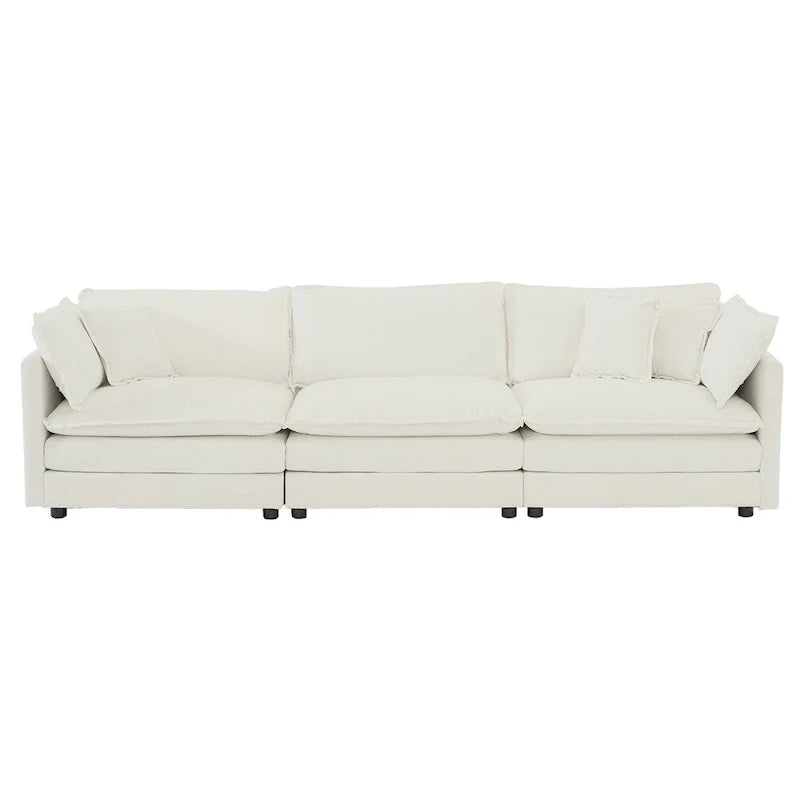 Modern 3-Piece Upholstered Sectional Sofa Set 10