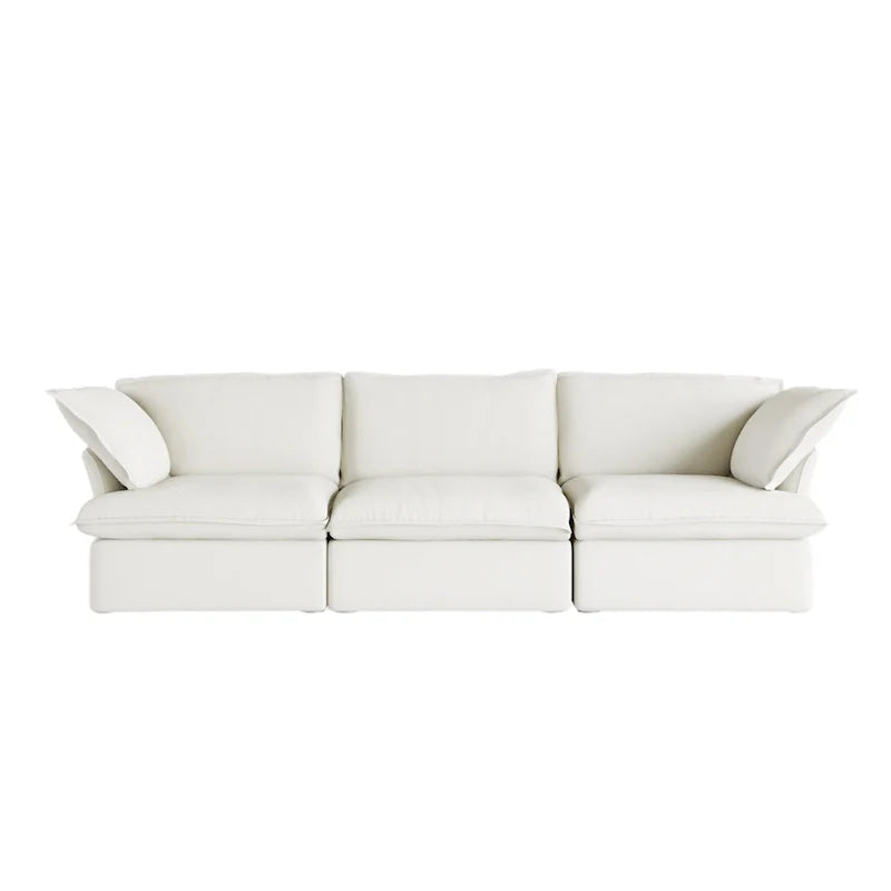 Contemporary 3-Seat Modular Sectional Sofa for Living Room - Comfortable Convertible Couch 13