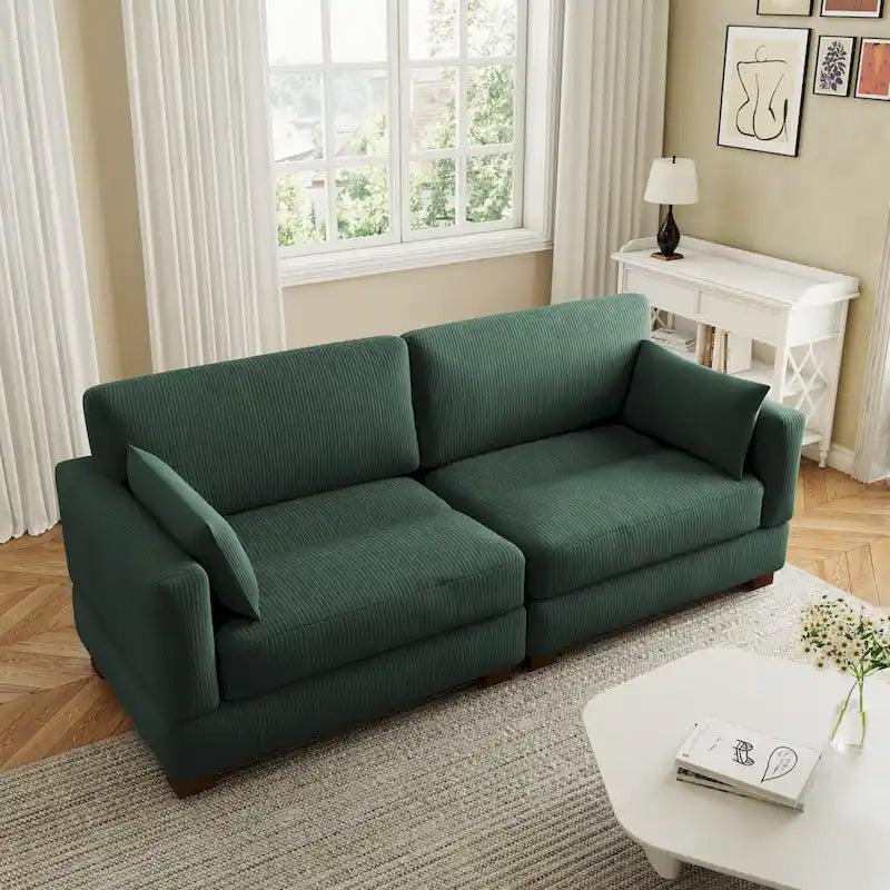 Corduroy Modular Sectional Sofa for Living Room 13
