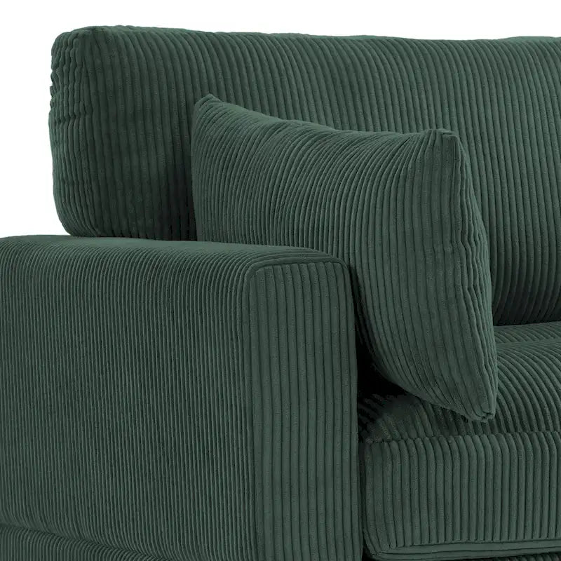 Corduroy Modular Sectional Sofa for Living Room 17
