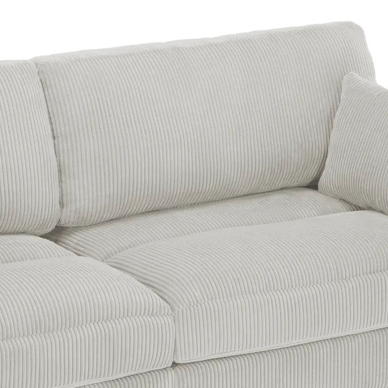 Corduroy Modular Sectional Sofa for Living Room 33